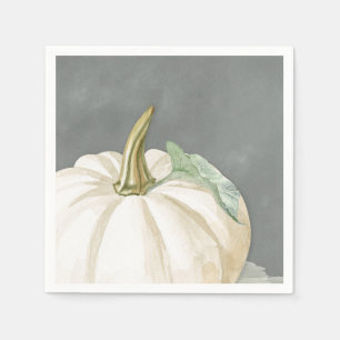 Serviette En Papier Ferme automne blanc citrouille