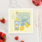 Serviette En Papier Ferme aux citrons Rétro (En situation)
