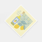 Serviette En Papier Ferme aux citrons Rétro (Coin)