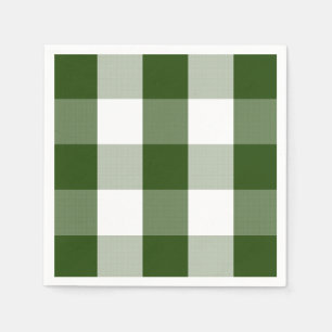 Serviette En Papier Ferme Chaussures à chèque de buffle blanc vert