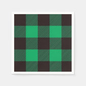 Serviette En Papier Ferme de En vichy Buffalo noir vert (Devant)