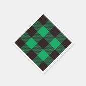 Serviette En Papier Ferme de En vichy Buffalo noir vert (Coin)