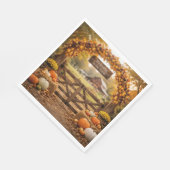 Serviette En Papier Ferme de Thanksgiving (Coin)