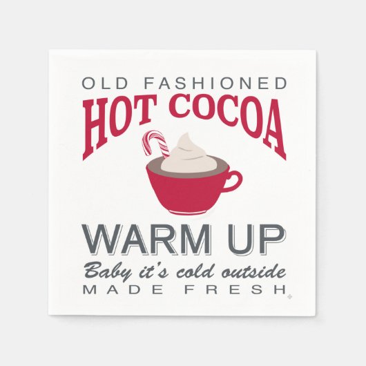 Serviette En Papier ferme de vacances cacao chaud (Devant)