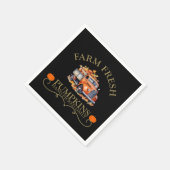 Serviette En Papier Ferme d'eau douce citrouilles feuilles automne aut (Coin)