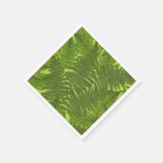 Serviette En Papier Ferme en vert (Coin)