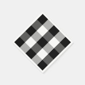 Serviette En Papier Ferme noir blanc buffle chèque serviettes (Coin)