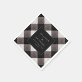 Serviette En Papier Ferme Plaid Buffalo à carreaux Mariage Dîner (Coin)