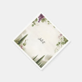 Serviette En Papier Ferme rurale Graines de bois Vignoble Fête des mar (Coin)