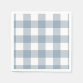 Serviette En Papier Ferme Rustic Blue Buffalo Plaid Carré (Devant)