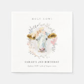 Serviette En Papier Ferme Rustique de Vache Sainte Flora Wreath N'impo (Devant)