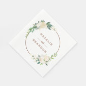 Serviette En Papier Ferme Rustique frais Pays Monogramme Dîner (Coin)