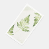 Serviette En Papier Ferme verte minimaliste (Coin)