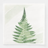 Serviette En Papier Ferme verte minimaliste (Devant)