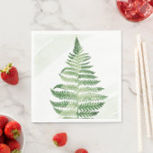 Serviette En Papier Ferme verte minimaliste (En situation)