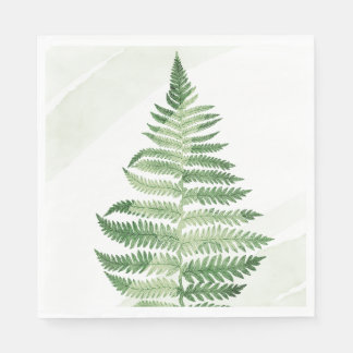 Serviette En Papier Ferme verte minimaliste
