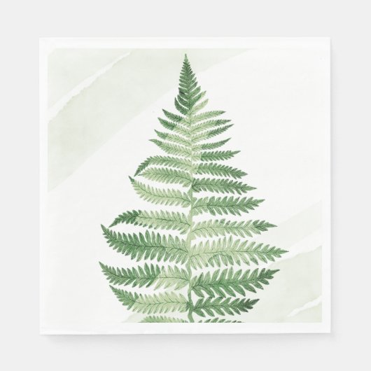 Serviette En Papier Ferme verte minimaliste (Devant)
