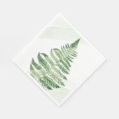 Serviette En Papier Ferme verte minimaliste (Coin)