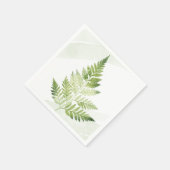 Serviette En Papier Ferme verte minimaliste (Coin)