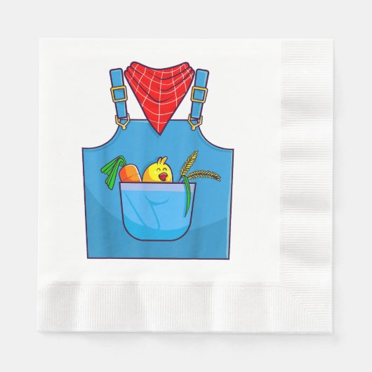 Serviette En Papier Fermier Simple Cute Farm (Devant)