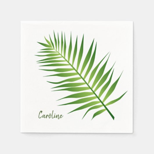 Serviette En Papier Fern Frond Design Papier serviettes (Devant)