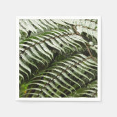 Serviette En Papier Fern Fronds II Dark Green Nature (Devant)