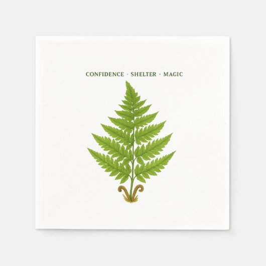 Serviette En Papier Fern Signification (Devant)