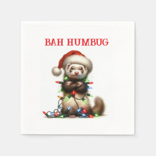 Serviette En Papier Ferret de Noël pour le malheur