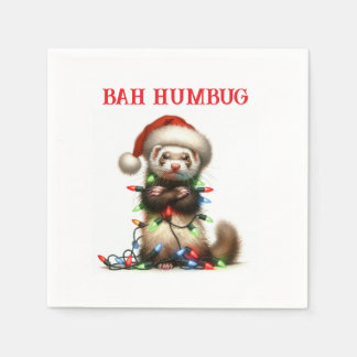 Serviette En Papier Ferret de Noël pour le malheur