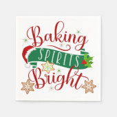 Serviette En Papier Festif Baking Spirits Bright Christmas (Devant)