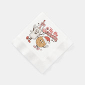 Serviette En Papier Festif biscuits de Noël lait (Coin)