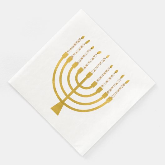 Serviette En Papier Festif Menorah Hanoukka Céleste bougies Mariage (Coin)