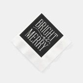 Serviette En Papier Festif moderne et lumineux Festif Black Holiday (Coin)