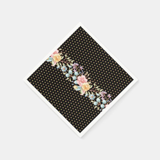 Serviette En Papier Festif Night Blooms (Coin)