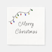 Serviette En Papier Festif Noël Lumières Fête Fête (Devant)
