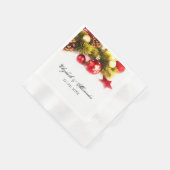 Serviette En Papier Festif Noël Mariage Cocktail de Noël (Coin)