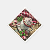 Serviette En Papier Festif nostalgique Minty Mocha Coffee Mug Découpag (Coin)