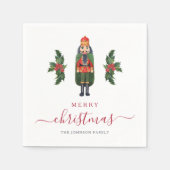 Serviette En Papier Festif Nutcracker Joyeux Noël (Devant)