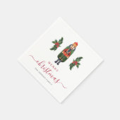 Serviette En Papier Festif Nutcracker Joyeux Noël (Coin)