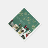 Serviette En Papier Festif Snowflakes, Noël (Coin)