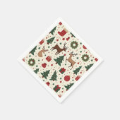 Serviette En Papier Festif thème de Noël serviettes (Coin)
