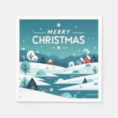 Serviette En Papier Festif Winter Wonderland (Devant)