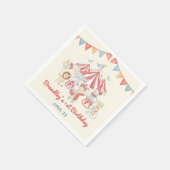Serviette En Papier Festival Carnaval Circus & Animaux Anniversaire Na (Coin)