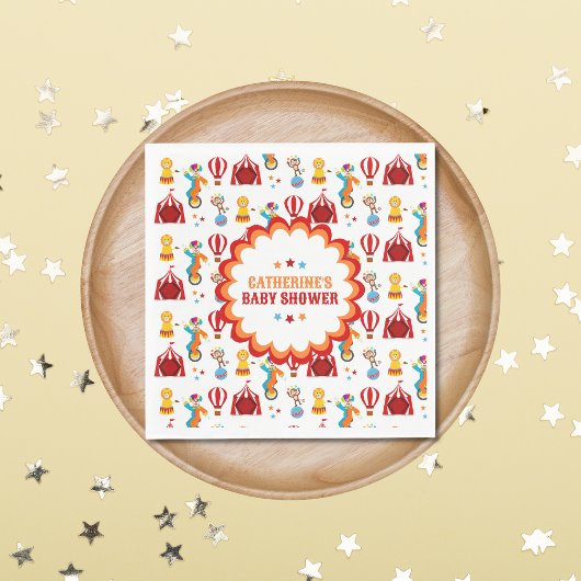 Serviette En Papier Festival du Carnaval de cirque Baby shower