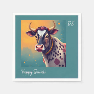 Serviette En Papier Festival Sacré Vache Diwali