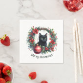 Serviette En Papier Festivals dans une couronne de vacances 4 - (En situation)