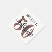 Serviette En Papier Festive 50 & Fabuleux Rose Gold Parties scintillan (Coin)