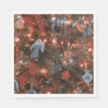 Festive Abstrait Fermer les lumières des arbres de