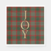 Serviette En Papier Festive Buffalo Plaid 3 Photos collage Noël (Devant)