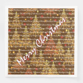 Serviette En Papier Festive Christmas Luxury Christmas Trees (Devant)